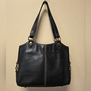 Fossil Black Shoulder Bag Purse Classic
